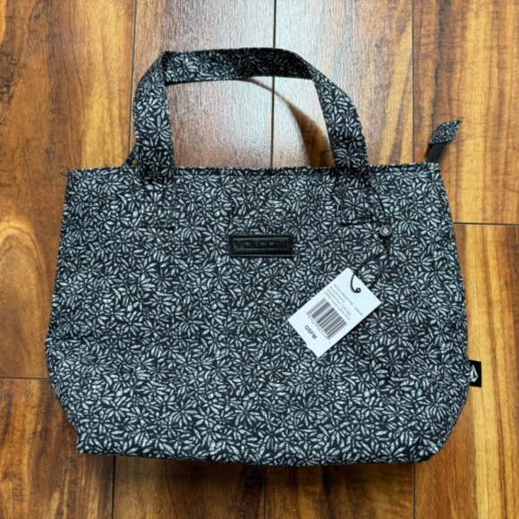 Volcom Women’s Poly Tote Bag Upper Class Lunch Tote - Picture 3 of 6